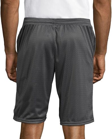 Hanes Sport Men's Mesh Pocket Shorts, Men’s Performance Gear Shorts, Men’s Athletic Shorts, 9" Inseam in Kuwait