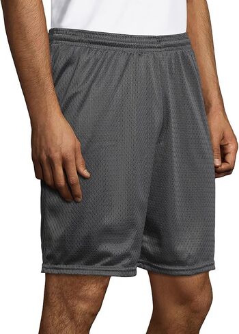 Hanes Sport Men's Mesh Pocket Shorts, Men’s Performance Gear Shorts, Men’s Athletic Shorts, 9" Inseam in Kuwait