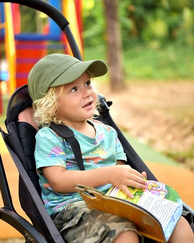 FURTALK Toddler Baseball Hat Kids Boys Girls Adjustable Washed Cotton Baseball Cap with Ponytail in Saudi Arabia