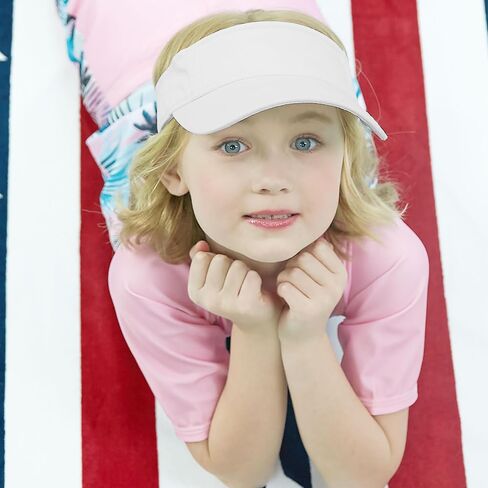 قبعة The Hat Depot Kids مصنوعة من القطن بنسبة 100%، مزودة بحزام إغلاق سريع الضبط للحماية من الشمس، قبعة واقية من الشمس للجولف in Kuwait