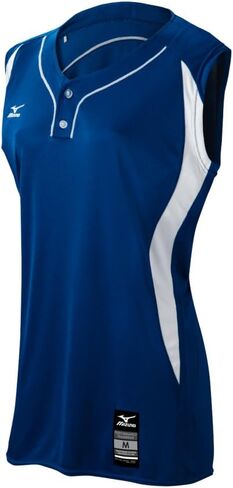 Mizuno Girl's Elite 2-Button Game Jersey - Sleeveless in Kuwait