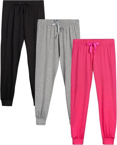 Sweet Hearts Girls' Sweatpants - Super Soft Athletic Performance Joggers: Made in USA (3 Pack) in Kuwait