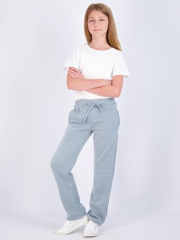 مجموعة Real Essentials 3 Pack: بنطال رياضي كاجوال ناعم من الصوف للفتيات مفتوح من الأسفل للأداء الرياضي (الأعمار من 7 إلى 16 عامًا) in Kuwait