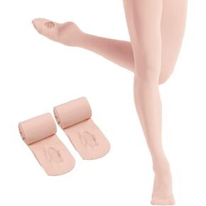 HETH Ballet Tights for Girls - Ultra Soft Dance Tights Convertible Pink Tight (Toddler/Kids) in Saudi Arabia