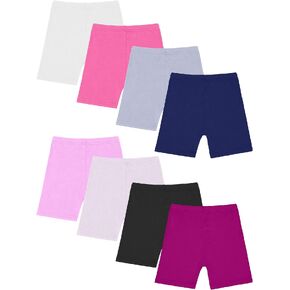 Resinta 8 Pack Girls Bike Cartwheel Shorts Toddler Under Dress Dance Short Kids Biker Safety Shorts Multi-Color in Saudi Arabia
