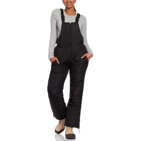 Cherokee Women's Insulated Snow Bib - Water Resistant Ski Overall Pants (S-3XL)