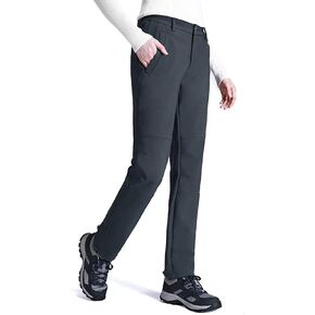 المرأة سراويل للتسلق صوف مبطن بناطيل تزلج شتاء دافئ مقاوم للماء معزول الثلوج السفر البضائع العمل سوفتشيل بنطلون in Kuwait