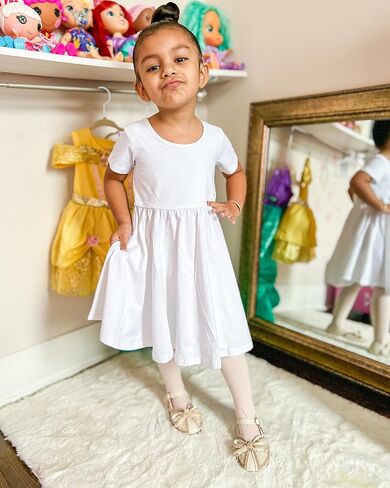 Stelle Girls' Ultra Soft Pro Dance Tight/Ballet Footed Tight (Toddler/Little Kid/Big Kid) in Kuwait