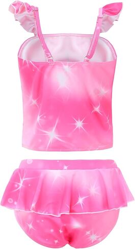 Akokvlar Two Pieces Swimsuit Mermaid Bikinis Tankini Bathing Suit for Little Girls in Saudi Arabia