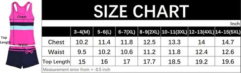 Uhnice Girls Swimsuit Two Piece Tankini Swimwear with Boyshort in Saudi Arabia
