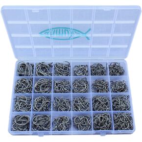 Fishing Hooks Freshwater Saltwater Fish Hooks Bulk Fishing Hooks Set Worm Catfish Hooks Fish Gear Equipment Supplies in Saudi Arabia