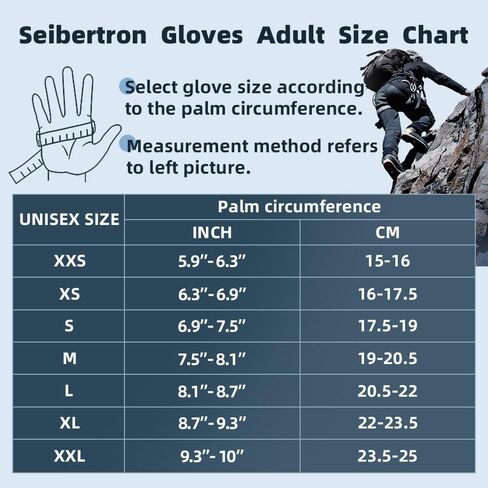 Seibertron Full or Half Finger Padded Palm Lightweight Breathable Climbing Rope Gloves for Climbers, Rock Climbing, Rescue, Adventure, Sailing, Kayaking, Outdoor Sports in Kuwait
