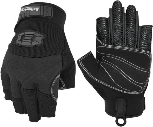 Seibertron Full or Half Finger Padded Palm Lightweight Breathable Climbing Rope Gloves for Climbers, Rock Climbing, Rescue, Adventure, Sailing, Kayaking, Outdoor Sports in Kuwait