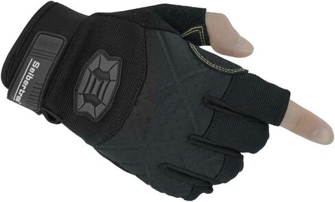 Seibertron Full or Half Finger Padded Palm Lightweight Breathable Climbing Rope Gloves for Climbers, Rock Climbing, Rescue, Adventure, Sailing, Kayaking, Outdoor Sports in Kuwait