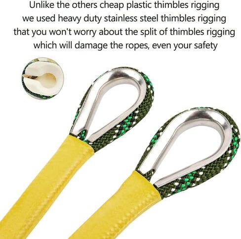 X XBEN Outdoor Climbing Rope 10M(32ft) 20M(64ft) 30M(96ft) 50M(160ft) 70M(230ft) 152M(500FT) 352M(1000FT) Static Rock Climbing Rope for Escape Rope Ice Climbing Equipment Fire Rescue Parachute in Kuwait