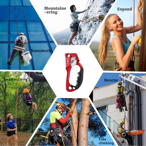 NewDoar UIAA & CE معتمد اليد الصاعد تسلق الصخور شجرة Arborist رابيلينج والعتاد معدات حبل المشبك لحبل 8 ~ 12 مللي متر in Saudi Arabia