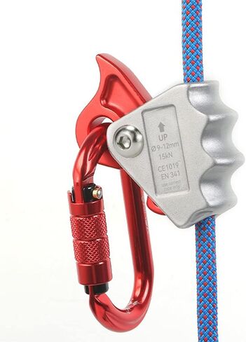 WILDKEN Climbing Ascender Fall Protection Belay Device Climbing Rope Grab | Ascender for Rock Climbing Mountaineering Tree Arborist Expedition Caving Rescue Aerial Work in Kuwait