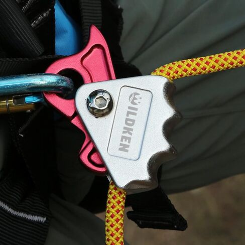 WILDKEN Climbing Ascender Fall Protection Belay Device Climbing Rope Grab | Ascender for Rock Climbing Mountaineering Tree Arborist Expedition Caving Rescue Aerial Work in Kuwait