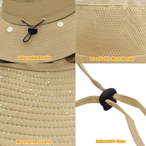 Fishing Hat for Men & Women, Sun Protection Hat with Face Cover & Neck Flap | Outdoor UV Protection Wide Brim Hat in Kuwait