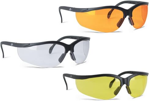 Walker's Sport High-Grade Polycarbonate Lenses Half Frame Soft Rubber Nose Piece Adjustable Safety Shooting Glasses in Saudi Arabia