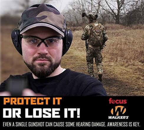 Walker's Razor Slim Electronic Earmuffs | Protective Case in Saudi Arabia