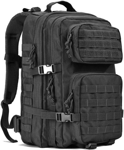REEBOW GEAR Military Tactical Backpack Large Army 3 Day Assault Pack Molle Bag Backpacks (Woodland Camo) in Saudi Arabia