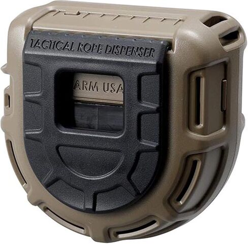 Atwood Rope MFG Tactical 550 Paracord Parachute Cord Rope Dispenser 50ft Spool TRD | Cutting Blade, Belt Clip, Cord Grip, View Port, Integrated Ruler in Kuwait