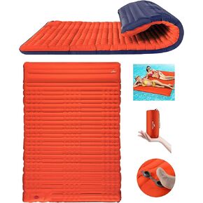 Camping Sleeping Pad, Extra Thickness 4 Inch Inflatable Sleeping Mat Lightweight Waterproof Camping with Built-in Pump Air Mattress for Backpacking, Hiking, Tent, Traveling in Kuwait