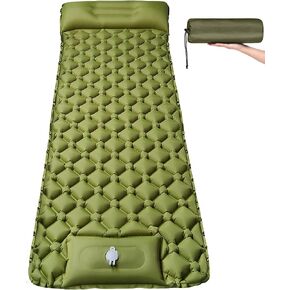 Portable Sleeping Pad for Camping - Ultralight Camping Mat with Pillow & Foot Pump,3.2" Thick Waterproof Compact Lightweight Sleeping Air Pads for Tent Backpacking Hiking Outdoor Traveling in Kuwait