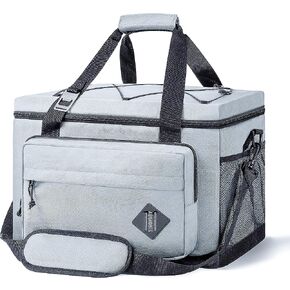 حقيبة تبريد ناعمة، حقيبة تبريد الغداء للعمل والمدرسة والنزهة والشاطئ، حقيبة تبريد جانبية معزولة مانعة للتسرب مع حزام كتف قابل للتعديل للأطفال/الكبار in Kuwait