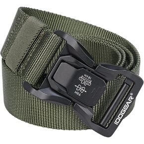 IDOGEAR Tactical Belt with Magnetic Quick-Release Buckle Military Style 1.5" Nylon Belt Loop and Hook Tail Fixation in Saudi Arabia
