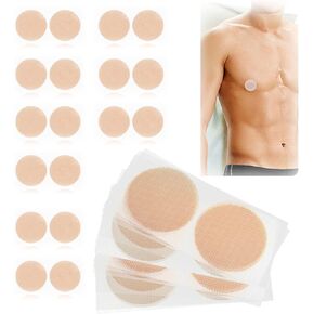 KFZDCG 150 Pairs Nipple Cover for Men, Mens Tape Pasties Patch Nipple Covers Nipple Patch Nipple Stickers Anti Chafing Nip Protector for Runners Sports Gym