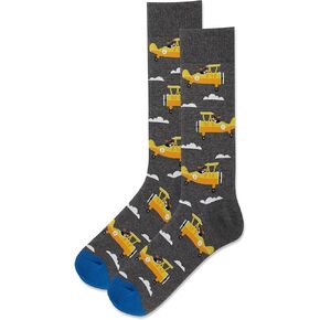Hot Sox Mens Aviator Pup Crew Socks