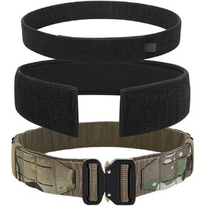 KRYDEX Tactical Battle Belt 2 Inch Quick Release MOLLE Combat Belt with Inner Belt & Back Support Pad in Kuwait