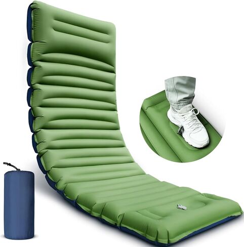 وسادة نوم للتخييم من يوزونك، وسادة تخييم سميكة للغاية مقاس 5 انش مع مضخة مدمجة، وسادة مرتبة للتخييم خفيفة الوزن للغاية ذاتية النفخ، مراتب هوائية لحقيبة الظهر والمشي لمسافات طويلة والسفر والخيمة in Kuwait