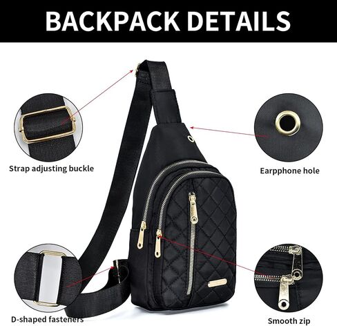Aisijimo Small Sling Bag For Women Men Casual Crossbody Sling Backpack | Small in Kuwait
