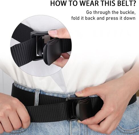 أحزمة Beltroad التكتيكية للرجال من النايلون الأسود للعمل وحزام كاجوال عسكري سريع الفك بإبزيم حزام المشي لمسافات طويلة in Kuwait