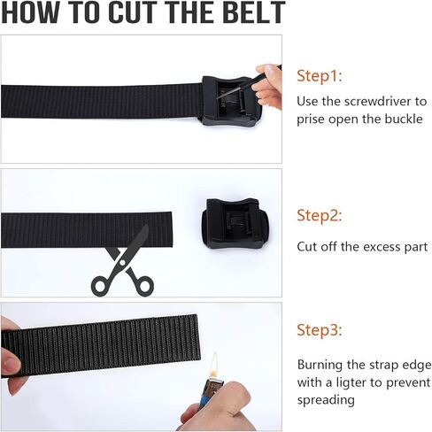 أحزمة Beltroad التكتيكية للرجال من النايلون الأسود للعمل وحزام كاجوال عسكري سريع الفك بإبزيم حزام المشي لمسافات طويلة in Kuwait