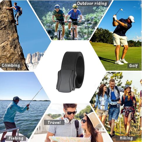 أحزمة Beltroad التكتيكية للرجال من النايلون الأسود للعمل وحزام كاجوال عسكري سريع الفك بإبزيم حزام المشي لمسافات طويلة in Kuwait