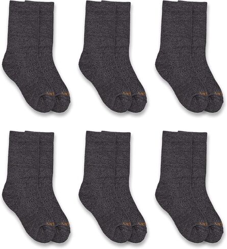 Carhartt Boys' Lightweight Crew Sock 6 Pack in Saudi Arabia