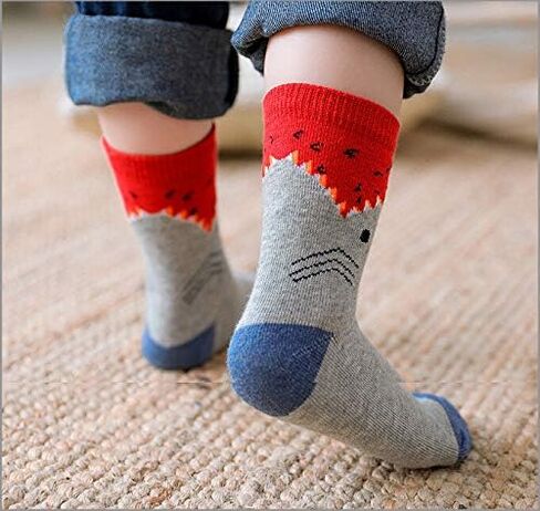 Anbaby Boys Athletic Socks Fashion Cotton Short Crew Socks in Kuwait