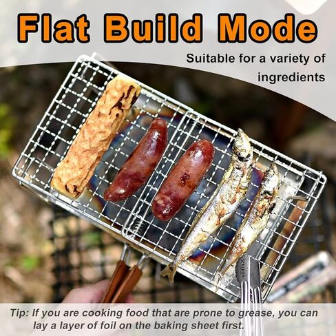 Portable Camping Stove Toaster - Stainless Steel Camp Roaster Grill Rack Camping Toaster for Stove Top Backpacking Folding Campfire Gas Toaster Mini Hand-held Holder for Bread Toast BBQ Outdoor Hiking in Saudi Arabia