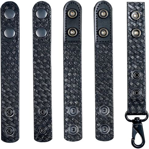 Duty Belt Keeper with Double Snaps(Set of 4) +1 Keeper with Strong Metal Key Clip(1 Pack) in Kuwait