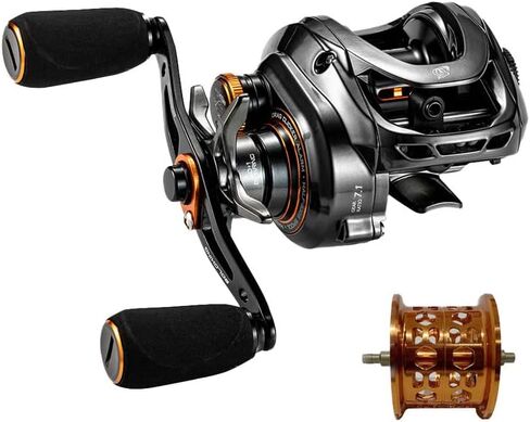 GKA200 Baitcasting Fishing Reel - 7.1:1/8.1:1 High-Speed Gear Ratio, 20LB Carbon Drag, 30Levels Magnet Braking System, Low Profile Design with Dual spools for Freshwater/Saltwater Fishing in Kuwait
