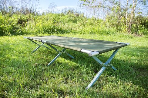 VIVO Green Camping Cot, Fold up Bed, Carrying Bag COT-V01 in Saudi Arabia