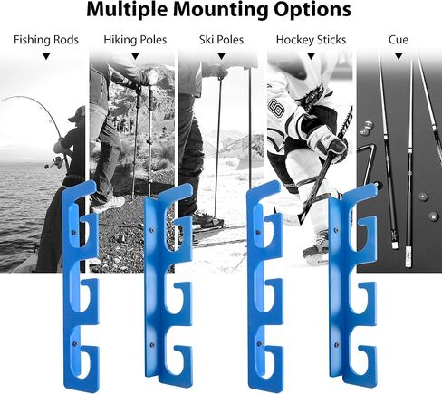 Ceiling Rod Rack Fishing Rod Rack Storage for Ceiling or Wall-Ultra Sturdy Strong Weatherproof Indoor and Outdoor Use, Holds 6 Rods in Saudi Arabia