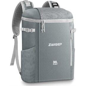 حقيبة ظهر ZAKEEP Cooler، 39 علبة حقيبة ظهر تبريد ذات سعة كبيرة ومضادة للتسرب مع جيب شبكي، وأشرطة كتف قابلة للتعديل للنزهات والتخييم in Kuwait