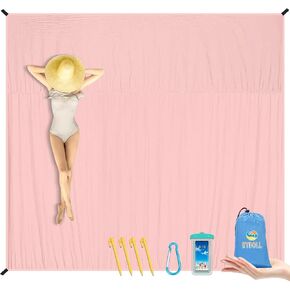 BYDOLL Beach Blanket Waterproof sandproof Oversized 10'x9' Suits for 1-8 Adults Sand Free Extra Large Beach Blanket Lightweight Soft Nylon Large Picnic mat for Travel Camping Hiking in Saudi Arabia