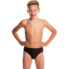 Flow Accelerate Swim Briefs – Boys Brief Style Swimsuit Size 21 to 32 in Black, Navy, and Blue