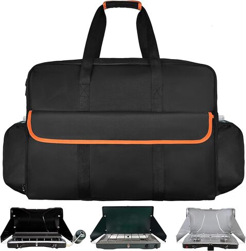 حقيبة حمل موقد Amerbro Coleman، حقيبة موقد Coleman متوافقة مع موقد تخييم الغاز Coleman، Camp Chef Everest 2 Burner Stove Camp Stove - 24.5 x 6.8 x 17.7in in Kuwait